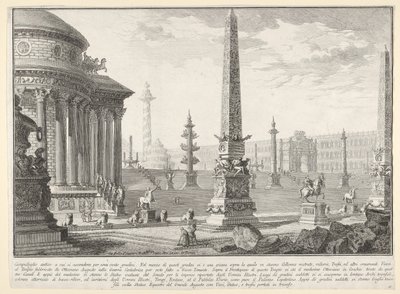 Placa 10: El antiguo Capitolio ascendido por aproximadamente cien escalones de Giovanni Battista Piranesi