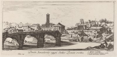 Ponte Senatorio hoy llamado Ponte Rotto de Giovanni Battista Piranesi