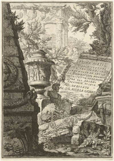 Prima Parte di Architetture, e Prospettive (Primera edición, tercera emisión) de Giovanni Battista Piranesi