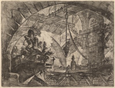 Prisioneros en una Plataforma Proyectada de Giovanni Battista Piranesi