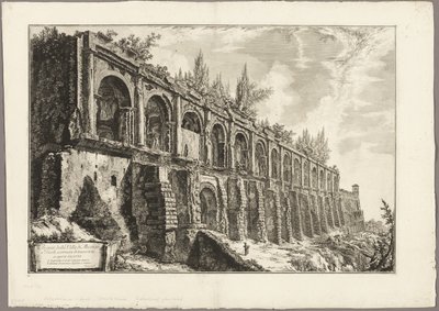 Restos de la Villa de Mecenas en Tívoli, de Vistas de Roma de Giovanni Battista Piranesi