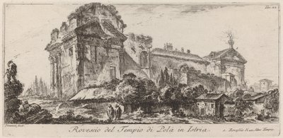 Reverso del Templo de Pula en Istria de Giovanni Battista Piranesi