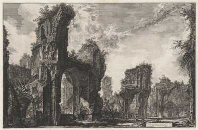 Ruinas del Sisto, o de la gran sala de las termas antoninas de Giovanni Battista Piranesi