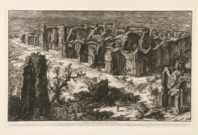 Ruinas de las Termas de Antonino [Termas de Caracalla], de Vistas de Roma de Giovanni Battista Piranesi