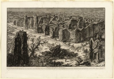 Ruinas de las Termas Antoninas [Termas de Caracalla], de Vistas de Roma de Giovanni Battista Piranesi