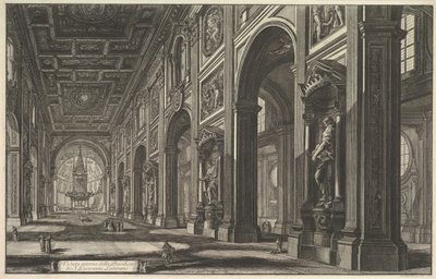 S. Giovanni in Laterano. Interior de Giovanni Battista Piranesi