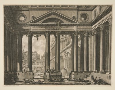 Segundo Frontispicio del Volumen IV de Le Antichit? romano de Giovanni Battista Piranesi