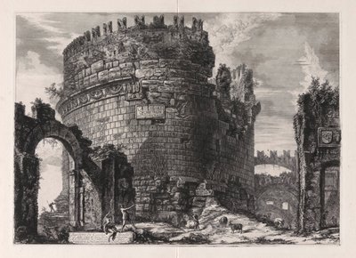 Tumba de Cecilia Metella de Giovanni Battista Piranesi