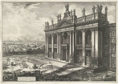 San Juan de Letrán en Roma Vista de la Fachada de la Basílica de San Juan de Letrán (...) (título sobre objeto) Gezichten op Rome (título de la serie) Vistas de Roma diseñadas y grabadas por el arquitecto Giambattista Piranesi Ve (nez) iano (título de la s de Giovanni Battista Piranesi