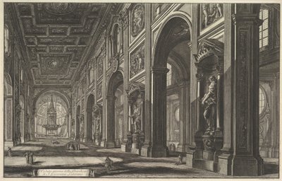 San Juan de Letrán, interior, de «Vedute di Roma» (Vistas de Roma) de Giovanni Battista Piranesi