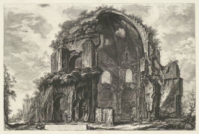 Tempel van Minerva Medica te Roma Vista del Templo octangular de Minerva Medica (título sobre objeto) Gezichten op Rome (título de la serie) Vistas de Roma diseñadas y grabadas por el arquitecto Giambattista Piranesi Ve (nez) iano (título de la serie) de Giovanni Battista Piranesi