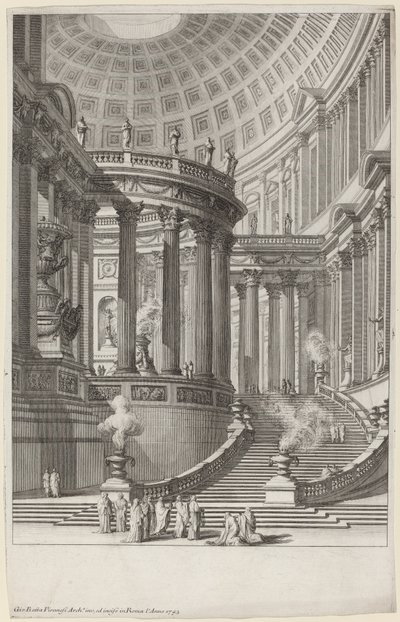 Templo antiguo de Giovanni Battista Piranesi