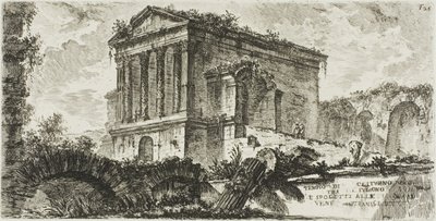 Templo de Clitumnus entre Foligno y Spoleto, lámina 26 de Algunas vistas de arcos triunfales y otros monumentos de Giovanni Battista Piranesi