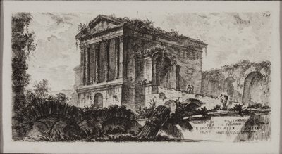 Templo de Clitumnus entre Fulgino y Spoleto de Giovanni Battista Piranesi