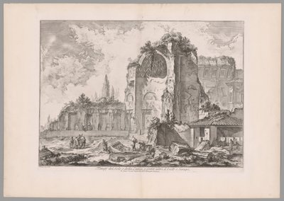 Temple of Sol and Luna..., from Views of Rome (Templos del Sol y de la Luna, o como otros, de Isis y Serapis, desde Vistas de Roma) de Giovanni Battista Piranesi