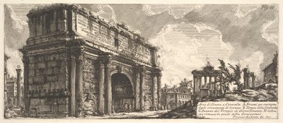El Arco de Septimio Severo (Arco di Severo e Caracalla) de Giovanni Battista Piranesi
