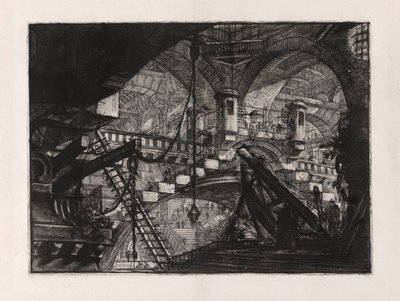 El arco con adorno de concha, placa 11 de Carceri d de Giovanni Battista Piranesi
