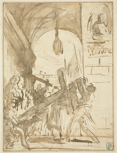 El transporte de la cruz de Giovanni Battista Piranesi