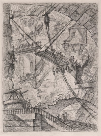 El puente levadizo, de Carceri d de Giovanni Battista Piranesi