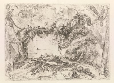 La Tablilla Monumental, de Grotteschi (Grotescos) de Giovanni Battista Piranesi