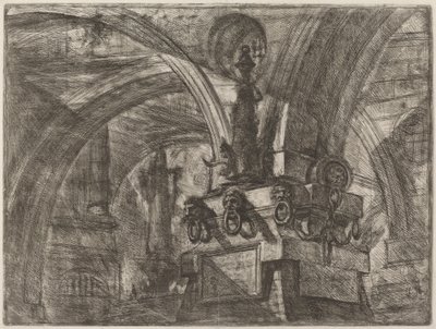 El muelle con una lámpara de Giovanni Battista Piranesi