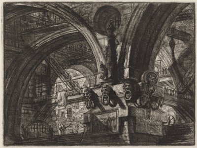 El muelle con una lámpara de Giovanni Battista Piranesi