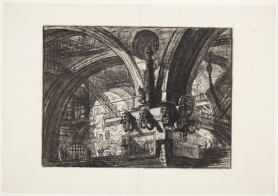 El muelle con una lámpara de Giovanni Battista Piranesi