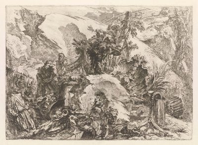 Los esqueletos, de Grotteschi (Grotescos) de Giovanni Battista Piranesi