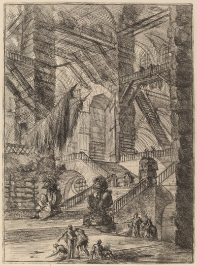 La escalera con trofeos de Giovanni Battista Piranesi