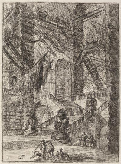 La Escalera con Trofeos de Giovanni Battista Piranesi