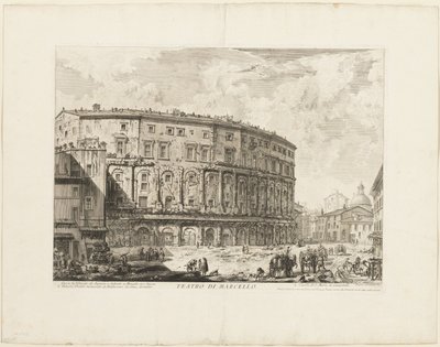 El Teatro de Marcelo, de Vistas de Roma de Giovanni Battista Piranesi