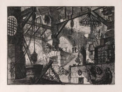 El Pozo, placa 13 de Carceri d de Giovanni Battista Piranesi