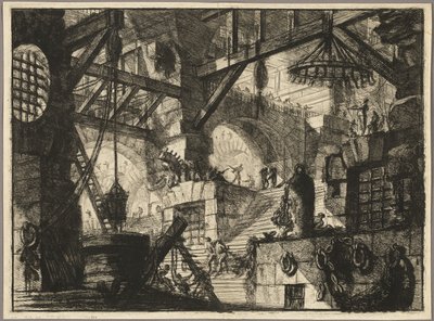 El Pozo, lámina 13 de Prisiones Imaginarias de Giovanni Battista Piranesi