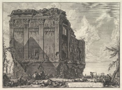 El llamado Templo de Salus, en el camino a Albano, ca. 1763 de Giovanni Battista Piranesi