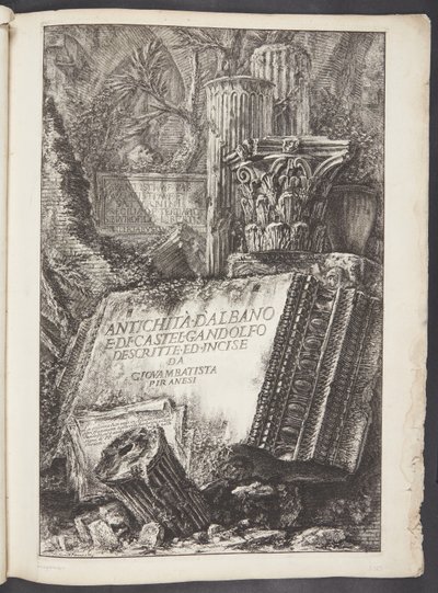 Portada de Giovanni Battista Piranesi