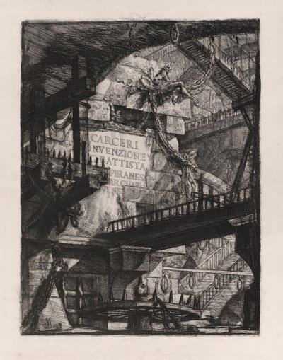 Placa de título, placa 1 de Carceri d de Giovanni Battista Piranesi