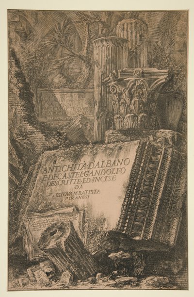 Portada: Antichit? d de Giovanni Battista Piranesi