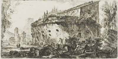 Tumba de los Escipiones, placa 18 de Algunas vistas de arcos triunfales y otros arcos de Giovanni Battista Piranesi