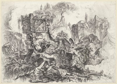 tumbas van nero Caprichos decorativos (antiguo título de la serie) Grotescos (título de la serie) de Giovanni Battista Piranesi