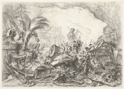 triomfboog Caprichos decorativos (antiguo título de la serie) Grotescos (título de la serie) de Giovanni Battista Piranesi