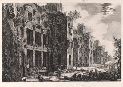 Vista de los Restos Superiores de las Termas de Diocleciano en Santa Maria degli Angeli [interior del Frigidarium: muro sur]), de Vedute di Roma (Vistas de Roma) de Giovanni Battista Piranesi