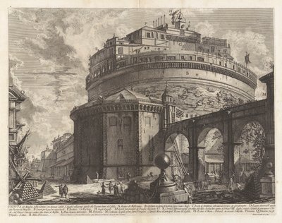 Vista del Mausoleo d de Giovanni Battista Piranesi