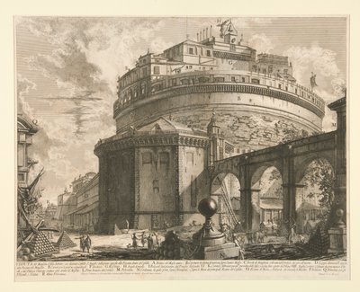 Vista del Mausoleo d de Giovanni Battista Piranesi