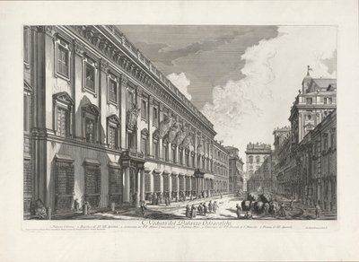 Vista del Palacio Odescalchi, de Vistas de Roma de Giovanni Battista Piranesi