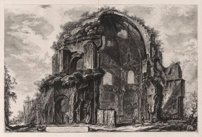 Vista del Templo Octogonal de Minerva Medica [ahora considerado como un ninfeo en los Horti Liciniani o Jardines de Licinius]), de Vedute di Roma (Vistas de Roma) de Giovanni Battista Piranesi