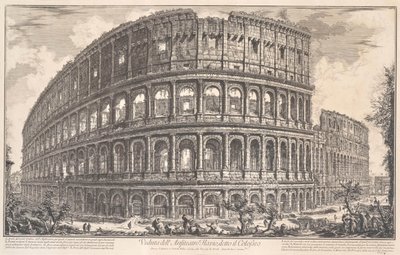 Veduta del Anfiteatro Flavio llamado el Coliseo, 1757 de Giovanni Battista Piranesi