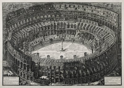 Veduta del Anfiteatro Flavio llamado el Coliseo de Giovanni Battista Piranesi