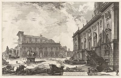 Vista de la Piazza del Campidoglio, de Vedute di Roma (Vistas de Roma) de Giovanni Battista Piranesi