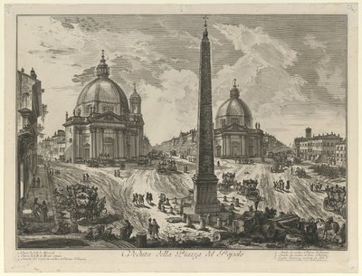 Vista de la Piazza del Popolo de Giovanni Battista Piranesi
