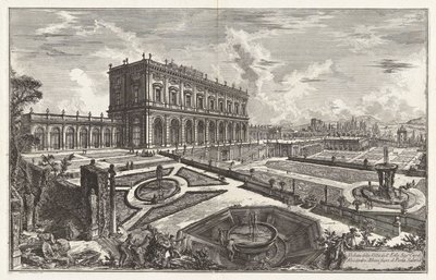 Vista de la Villa Dell de Giovanni Battista Piranesi
